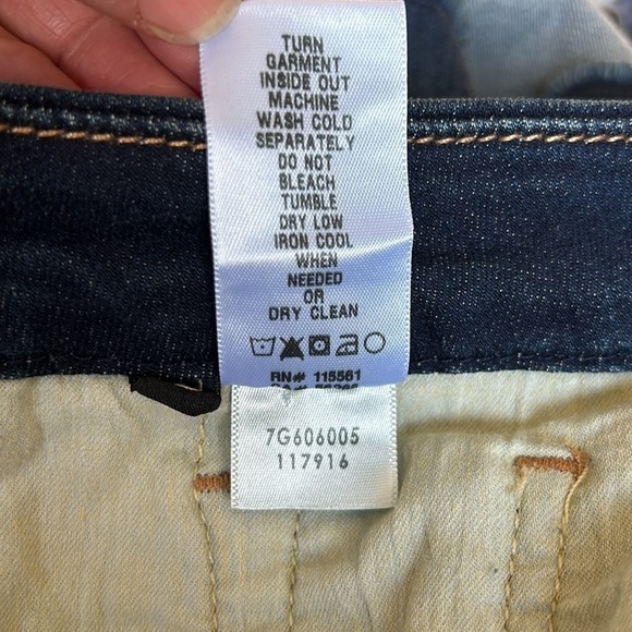 NWT Jen7 by 7‎ for All Mankind Raw Hem Denim Shorts Size 16 - Picture 8 of 8